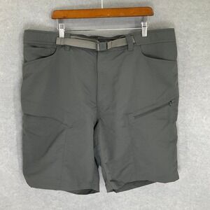 The North Face Mens XXL‎ Gray Outdoor Hiking Shorts Belted Cargo Trails Camping